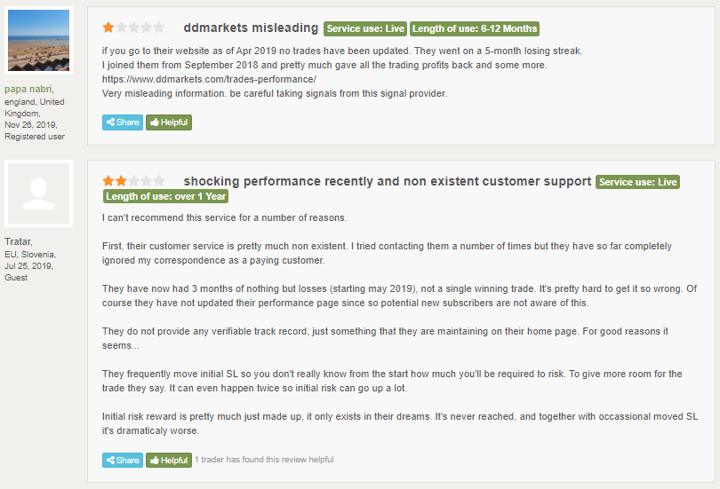 Customer testimonials