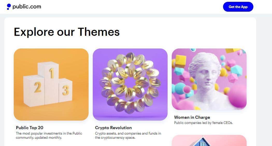"Explore our Themes" on Public