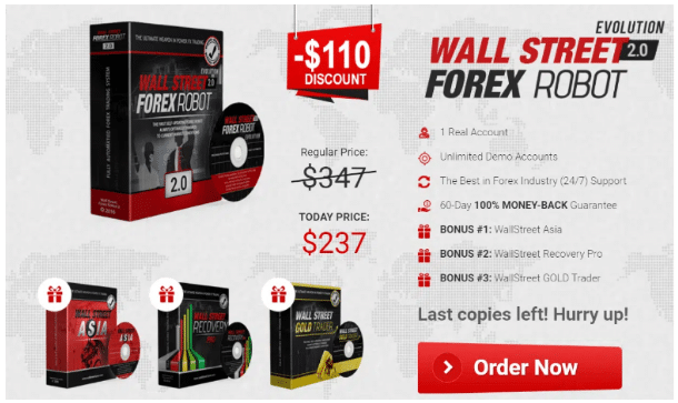 WallStreet Forex Robot’s price