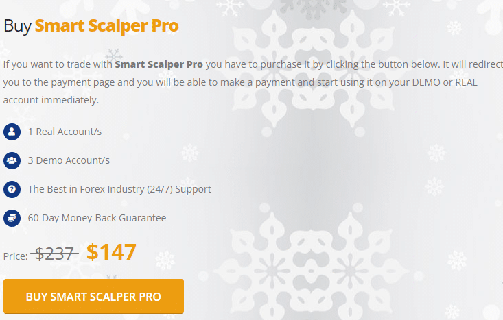Pricing of Smart Scalper Pro
