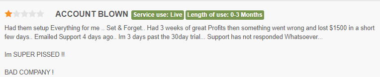 User feedback for AX Trader on Forex Peace Army