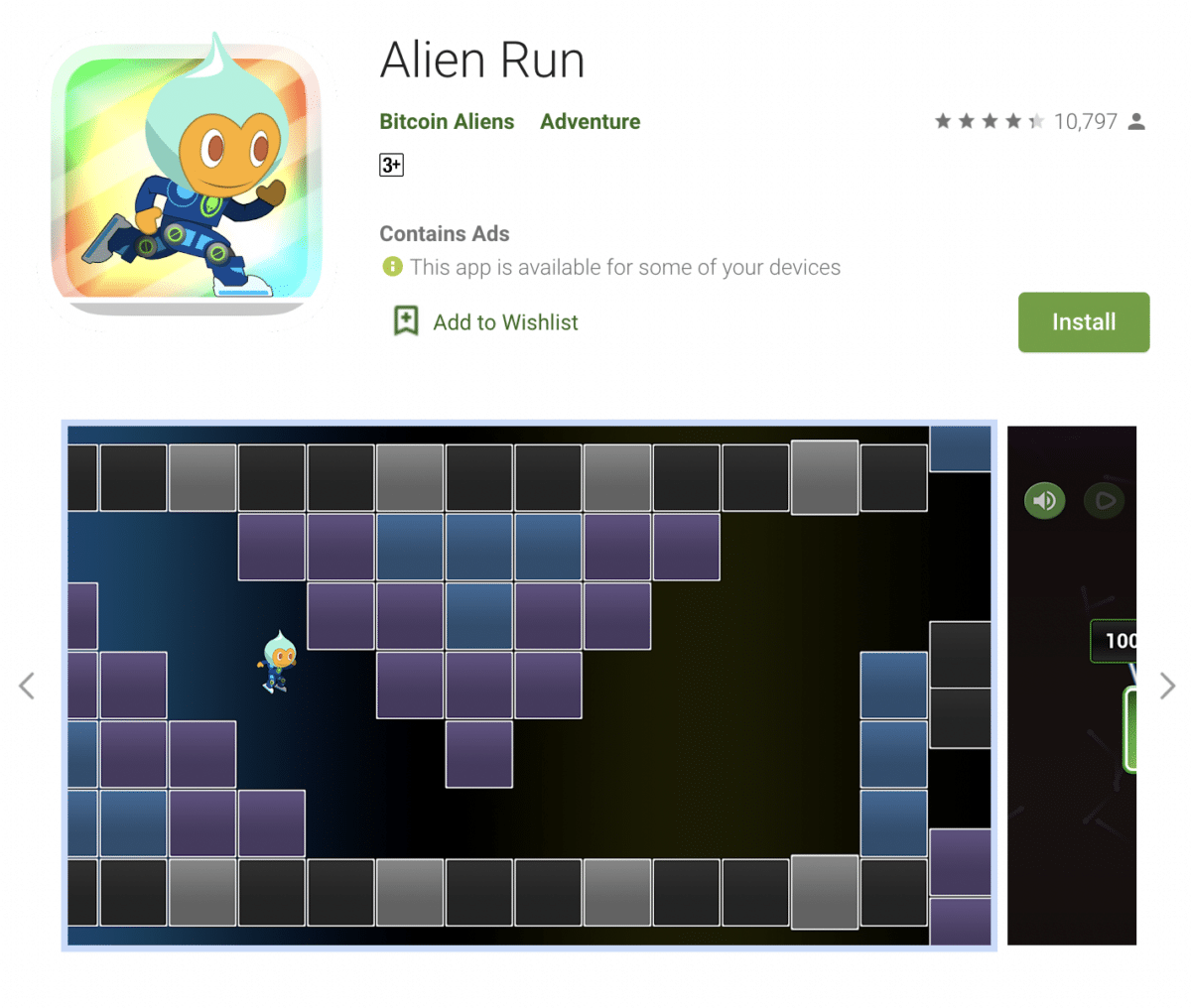 Alien Run game on Google Play Store