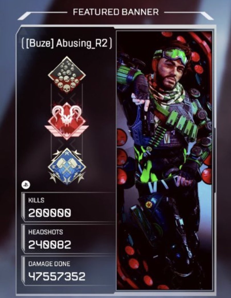 200K killings on Apex Legends