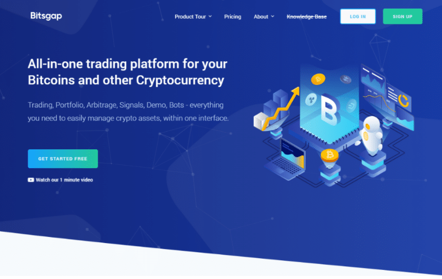 Bitsgap homepage